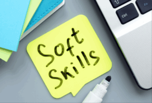 Zettel mit Aufschrift "Soft Skills"